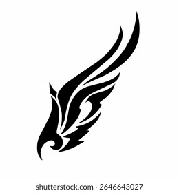 illustration design graphic of tribal art abstract wings