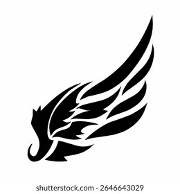 illustration design graphic of tribal art abstract wings