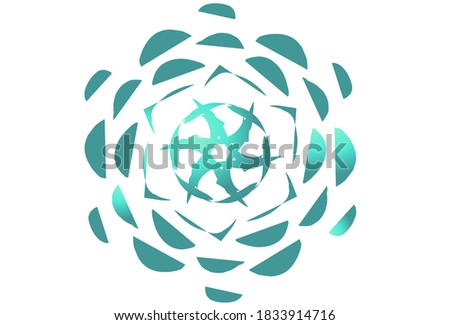 The illustration and design of green cheerfull