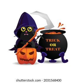 Illustration design halloween concept vector