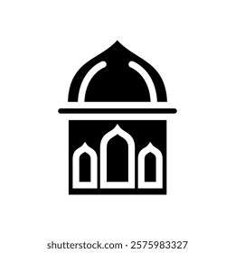 Illustration Design Icon of Mosque, Islamic Ramadan Icon 2