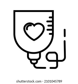 illustration design, icon or symbol in the form of a health infusion