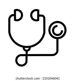 illustration design, icon or symbol with the shape of a heartbeat listener
