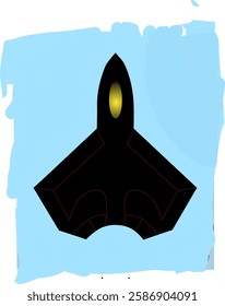 
Illustration design image for the Gen-7 stealth fighter aircraft.