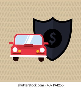 Illustration design of insurance, editable vecctor