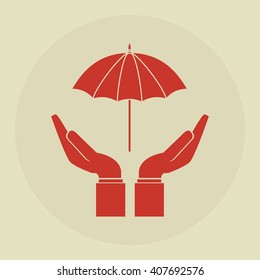 Illustration design of insurance, editable vecctor