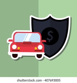 Illustration design of insurance, editable vecctor