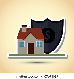 Illustration design of insurance, editable vecctor