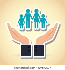 Illustration design of insurance, editable vecctor