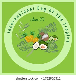 Illustration design of International Day of the Tropic