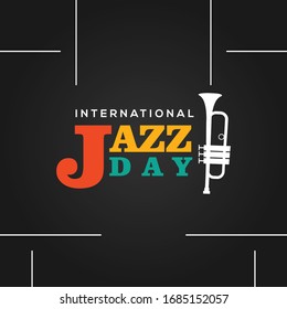 Illustration Design For Jazz Day Vector