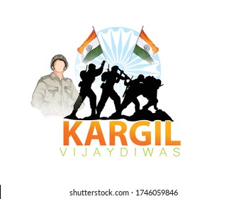 illustration design for Kargil Vijay Diwas and creative design