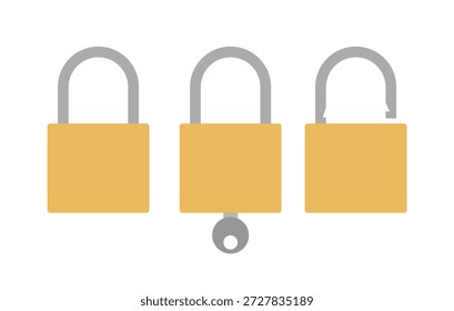 Ilustración de diseño de teclado paso abierto aislado