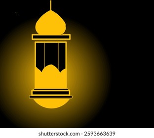 Illustration design of a lamp that lights up in the dark