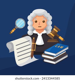 Illustration design of law firm