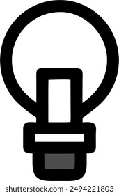 illustration design of light bulb