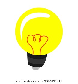 illustration design, light bulb vector