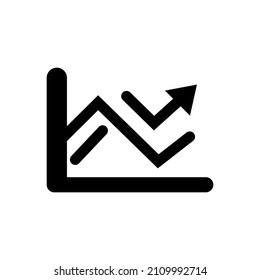 diseño de ilustración, vector de forma de gráfico de línea