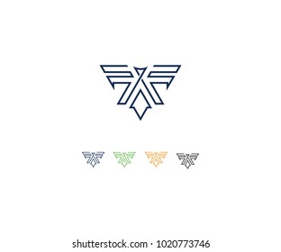 Illustration design logo falcon