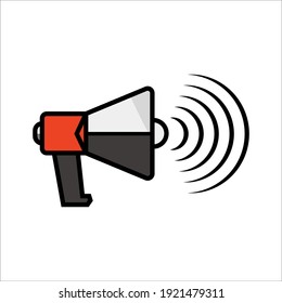 Illustration-Design des Megaphon-Symbols