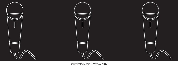 Illustration design of a microphone eps 10