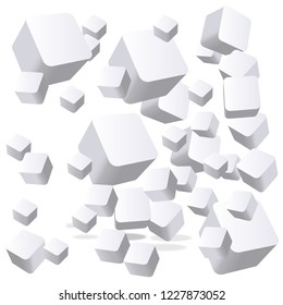 illustration design with modern concept shape free vector