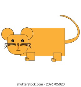 illustration design of a mouse cartoons characters with some various concept design