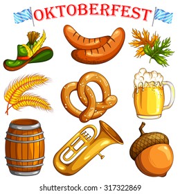 illustration of design object for Oktoberfest