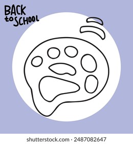 illustration design on back to school 