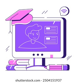 Ein Illustrationsdesign der Online-Studie

