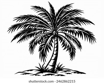 Diseño de ilustración de palmera 