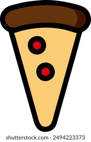 illustration design of pizza slice