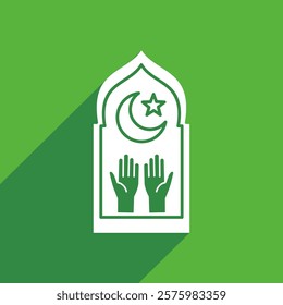 Illustration Design of Prayer Mat Icon, Islamic Ramadan Icon 4