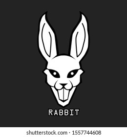 Illustration design with rabbit vector