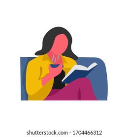 Plantilla de libro de lectura de diseño de ilustración