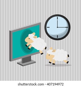 Illustration design of resting, editable vecctor