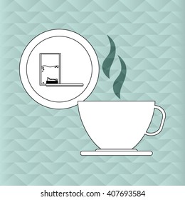 Illustration design of resting, editable vecctor