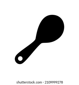 illustration design, rice spoon shape vector