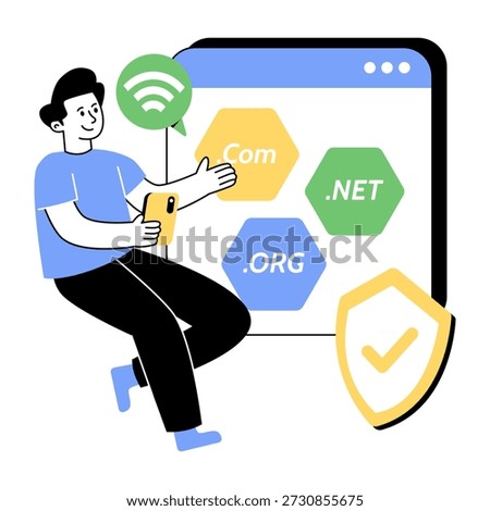 An illustration design of secure web domains 