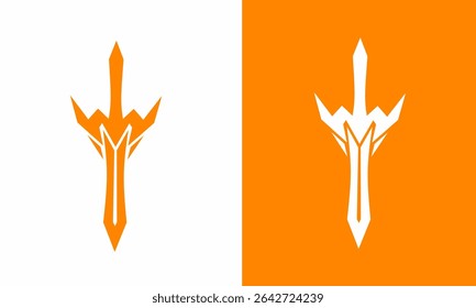 illustration design Sword, suitable for logo template design elements