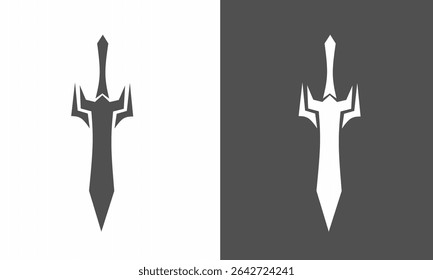 illustration design Sword, suitable for logo template design elements