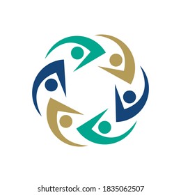 Illustration design symbol icons of people together. Vector illustration EPS.8 EPS.10

