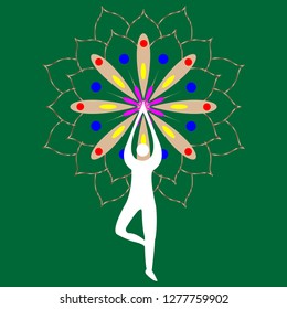 illustration design symbol vector logo yoga