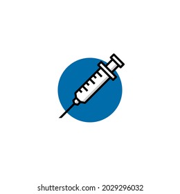 illustration design of a syringe