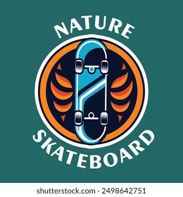 Illustration design of team logo, celebration, tshirt design, sticker, vintage skateboard