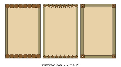Illustration Design Vorlage Posterrahmen klassisch einzigartig