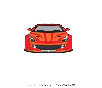 illustration design of today's race car