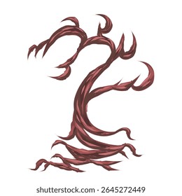 illustration design of a tree without leaves