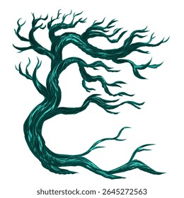 Diseño de ilustración de un árbol sin hojas