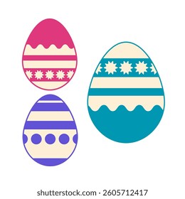 illustration design vector colorful easter eggs